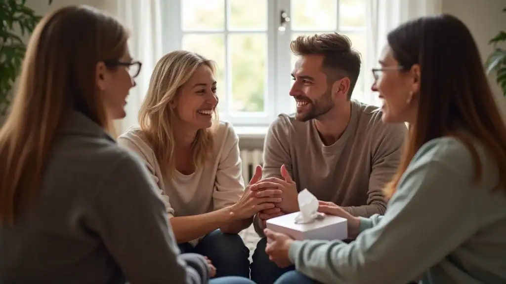 Comforting support group, practical strategies for depression symptoms