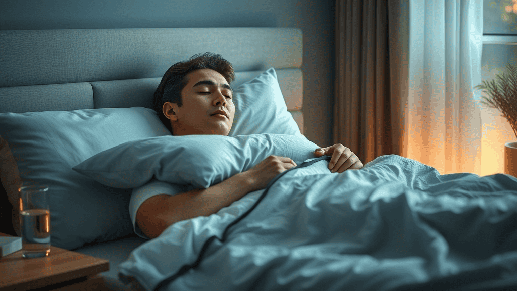 Easy weight loss tips at home sleep stress management peaceful bedroom calming routine healthy body