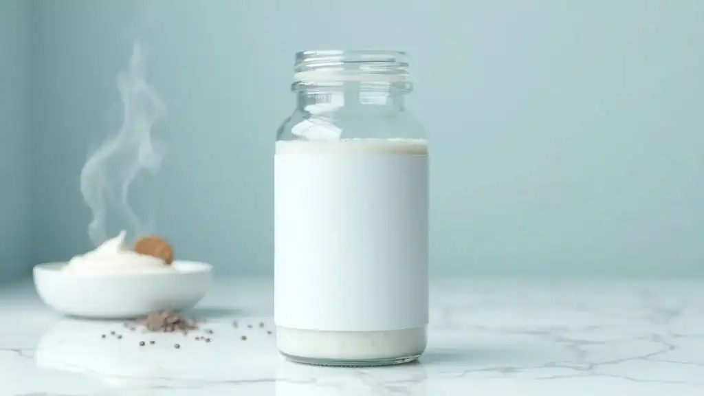 Premium glass bottle labeled 'Bifidobacterium Lactis' probiotic, a top strain for metabolism and weight loss.