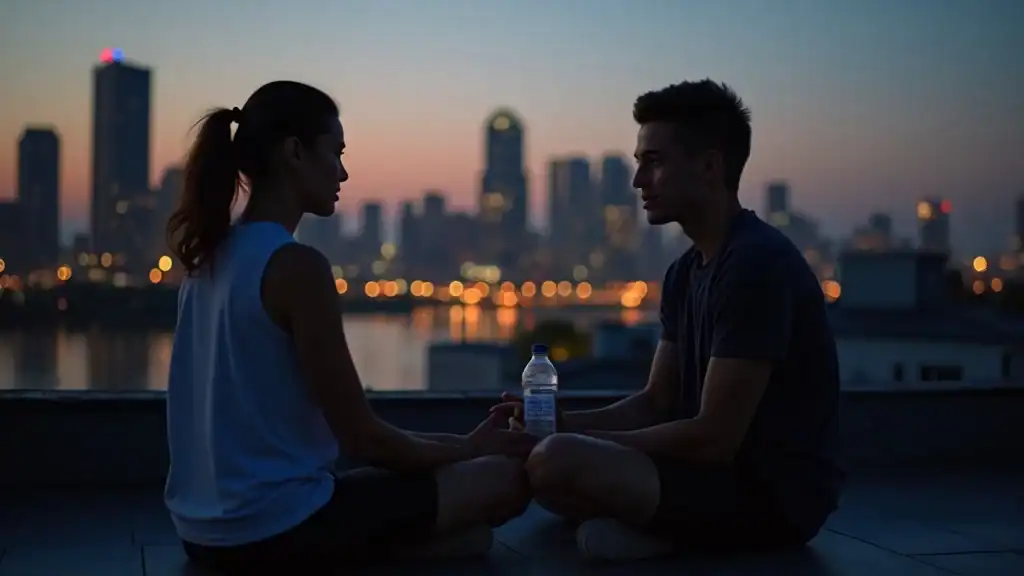 evening workout, relaxing after nighttime run, best time for workout at night