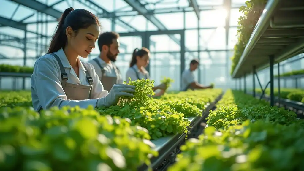 environmental impact food system 2025 nutrition trends eco-friendly futuristic farm
