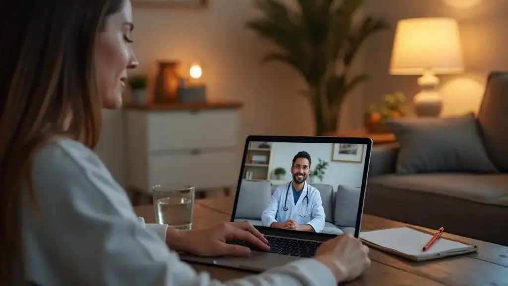 Telehealth consult with healthcare provider for managing complications after bariatric bypass surgery