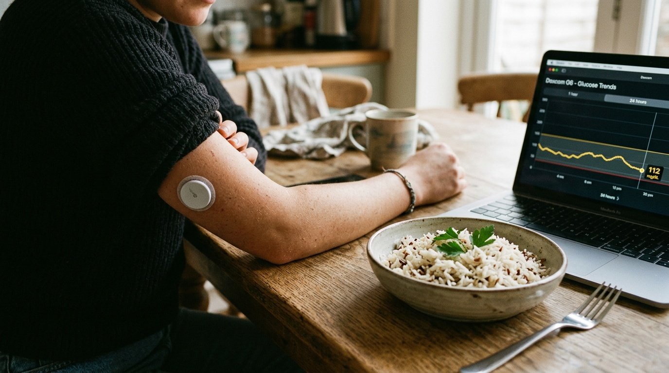 continuous glucose monitor research on basmati rice weight loss glycemic response