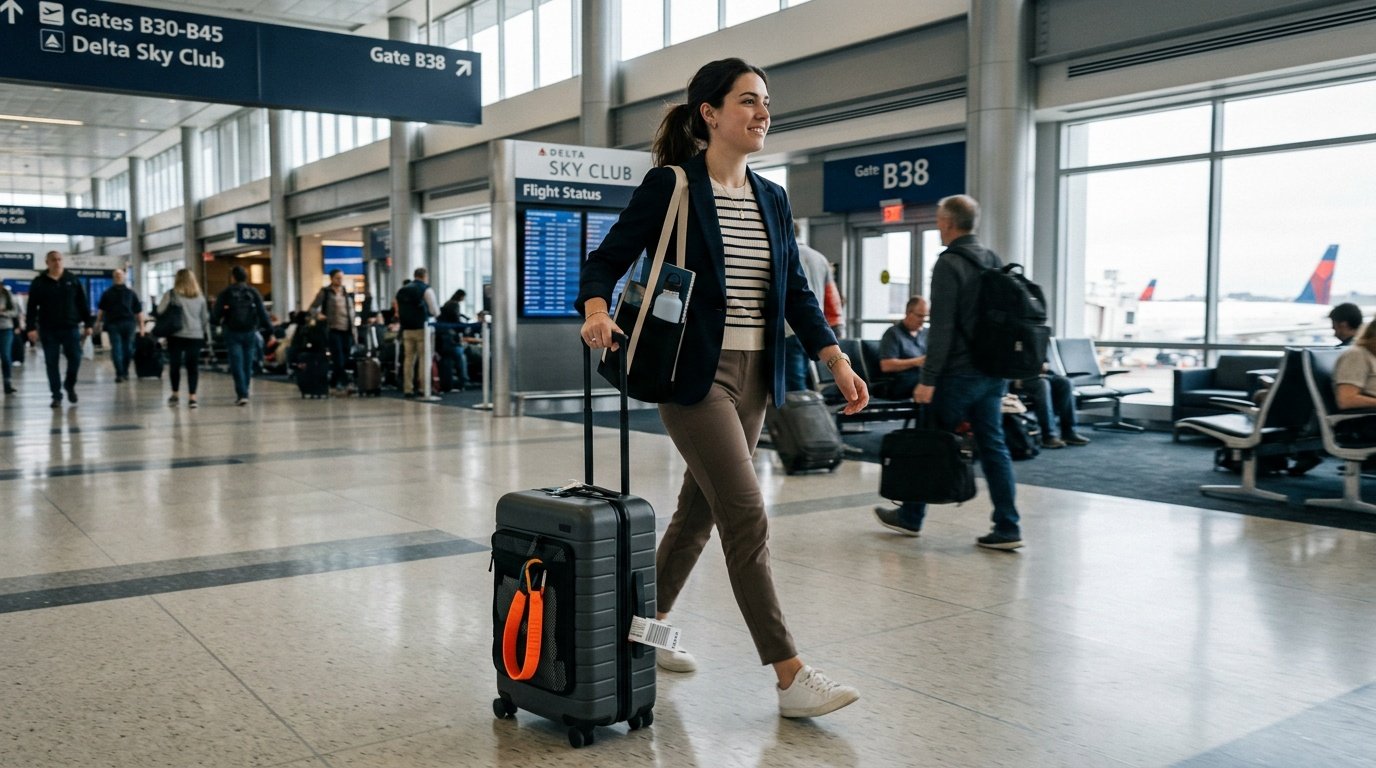 Packing travel workout equipment for a business trip