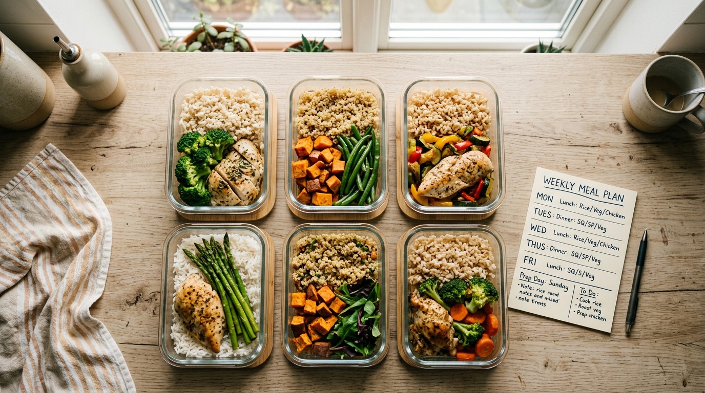 weekly carb meal prep for endurance training days