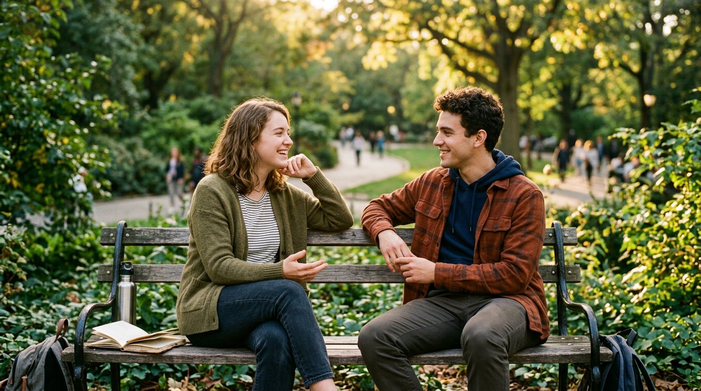 friends having a real conversation as one of the healthy habits for mental health